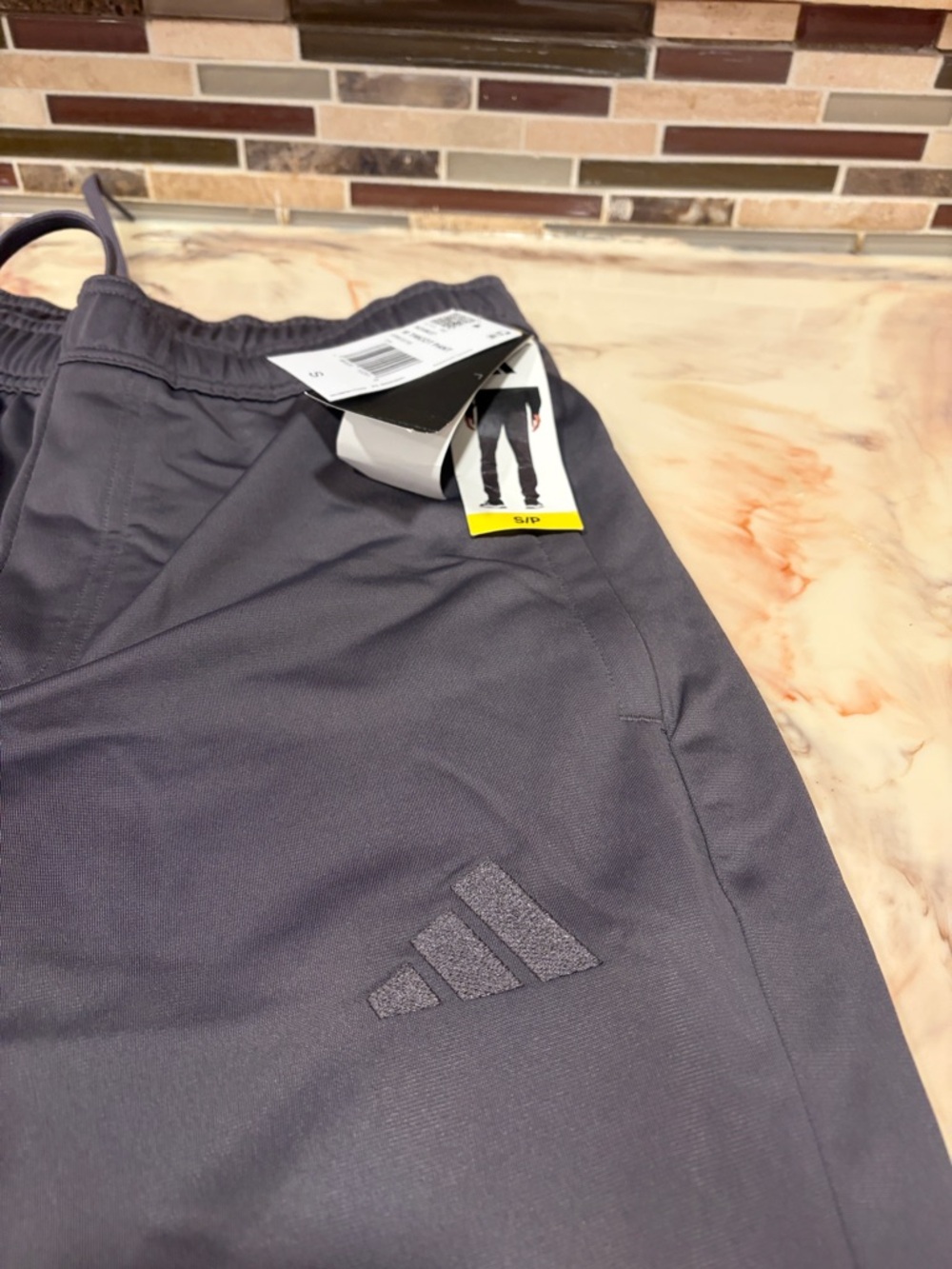 NWT. adidas Charcoal Gray Performance Track Pants
